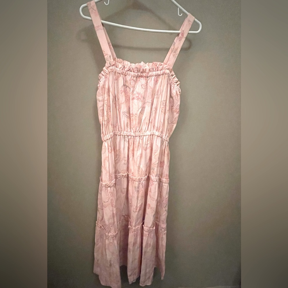 Pink flowered sundress. New without tags. Size 6.